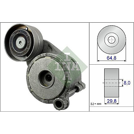 Intinzator.curea transmisie Multi-V belt tensioner MERCEDES C T-MODEL S204 C W204 CLS C218 CLS SHOOTING BRAKE X218 E A207 MERCEDES-BENZ M-CLASS (W166), Crossover, 06.2011 - 12.2015 INA 534 0506 10