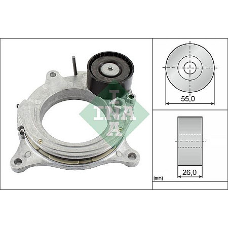 Intinzator.curea transmisie Multi-V belt tensioner BMW 1 F20 1 F21 1 F40 2 F45 2 GRAN TOURER F46 3 G20 G80 G28 3 G21 G81 5 BMW X1 (F48), Van, 07.2015 - INA 534 0692 10