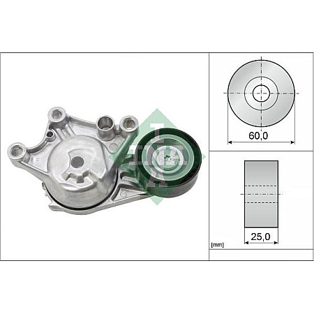 Intinzator.curea transmisie Multi-V belt tensioner DS DS 3 DS 4 DS 5 CITROEN BERLINGO BERLINGO MULTISPACE BERLINGO-MINIVAN CITROEN C3 II (SC_), Hatchback Van, 06.2010 - INA 534 0654 10