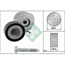 Intinzator.curea transmisie Multi-V belt tensioner ALFA ROMEO MITO FIAT 500 500 C 500L 500X DOBLO DOBLO-MINIVAN FIORINO-MI RENAULT GRAND SCENIC II (JM0/1_), Dubita, 04.2004 - 06.2009 INA 534 0607 10