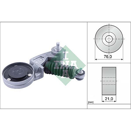 Intinzator curea, curea distributie AUDI A5 (8T3), Compartiment, 06.2007 - 01.2017 INA 534 0626 10