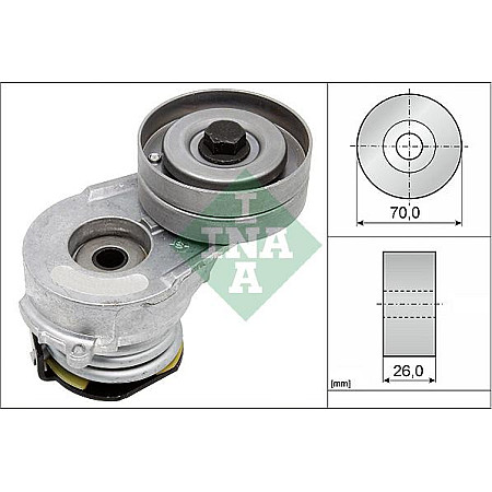 Intinzator.curea transmisie tensionare a centurii Opel Astra G hatchback 1.7 CDTI 03.04- OPEL COMBO Tour (COMBO-C), Dubita, 10.2001 - 12.2011 INA 534 0082 30