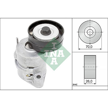 Intinzator curea, curea distributie OPEL CORSA B (S93), Hatchback, 03.1993 - 12.2002 INA 534 0102 30
