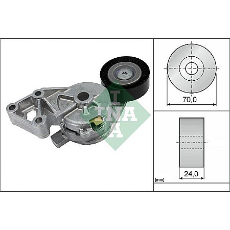 Intinzator.curea transmisie Intinzator curea de transmisie SKODA OCTAVIA 1.9TDI 03.01- VOLKSWAGEN BORA-GOLF IV 1.9TDI 00.09- VW BEETLE (5C7, 5C8), Sabrioleta, 12.2011 - 07.2019 INA 534 0132 30