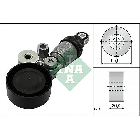 Intinzator.curea transmisie Multi-V belt tensioner MAZDA 2 3 MX-5 IV MX-5 RF TARGA 1.5 09.13- MAZDA 3 (BM), Hatchback Van, 04.2015 - 05.2016 INA 534 0342 10