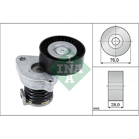 Intinzator.curea transmisie tensionare a centurii PB C W203 180200230 MERCEDES-BENZ E-CLASS T-Model (S211), Turism, 02.2003 - 07.2009 INA 534 0370 10