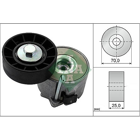 Intinzator curea, curea distributie IVECO MASSIF, Ridica, 10.2008 - 02.2011 INA 534 0280 10