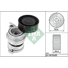 Intinzator.curea transmisie Multi-V belt tensioner BMW 1 E81 1 E82 1 E87 1 E88 3 E46 3 E90 3 E91 3 E92 3 E93 5 E60 X1 E84 BMW 1 (E82), Compartiment, 10.2006 - 10.2013 INA 534 0708 10