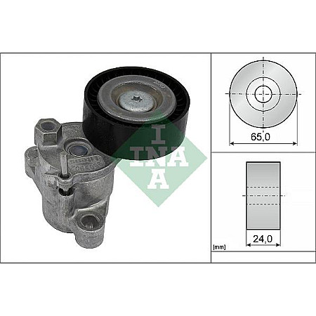 Intinzator.curea transmisie Multi-V belt tensioner FORD C-MAX II FIESTA VI FIESTA VII FOCUS III FOCUS IV GRAND C-MAX PUMA FORD FIESTA VII (HJ, HF), Hatchback, 05.2017 - INA 534 0729 10