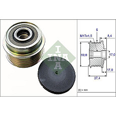 Sistem roata libera. generator Rulita alternator CITROEN C-CROSSER C-CROSSER ENTERPRISE MITSUBISHI ASX LANCER VII MITSUBISHI i (HA_), Hatchback, 01.2006 - INA 535 0152 10