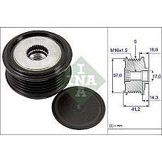 Sistem roata libera. generator Rulita alternator HYUNDAI ELANTRA V I20 ACTIVE I20 I I20 II I30 IX20 IX35 KIA CARE KIA SOUL (AM), Hatchback, 01.2009 - INA 535 0248 10