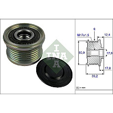 Sistem roata libera. generator Rulita alternator MAZDA 3 6 CX-3 CX-30 CX-5 CX-9 1.5D-2.5 04.12- MAZDA CX-30 (DM), 04.2019 - INA 535 0247 10