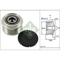 Sistem roata libera. generator Rulita alternator MAN TGE AUDI A4 ALLROAD B8 A4 ALLROAD B9 A4 B8 A4 B9 A5 A6 ALLRO AUDI A5 (8TA), Sportback, 07.2007 - 01.2017 INA 535 0222 10