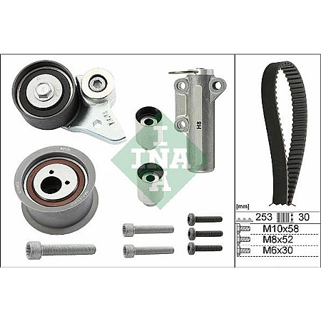 Set curea de distributie Set de sincronizare centura pinion AUDI A6 C5 A8 D2 3.7-4.2 11.98-01.05 AUDI A6 Avant (4B5, C5), Turism, 11.1997 - 01.2005 INA 530 0452 10