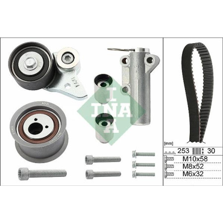 Set curea de distributie Set de sincronizare centura pinion AUDI A6 C5 A8 D2 3.7-4.2 11.98-01.05 AUDI A6 II (4B2, C5), Sedan, 01.1997 - 08.2005 INA 530 0478 10