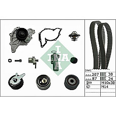Set pompa apa curea dintata Set de distributie curea intinzator pompa de apa se potriveste. AUDI A4 B5 A4 B6 A4 B7 A6 C5 A8 D AUDI ALLROAD (4BH, C5), Turism, 05.2000 - 08.2005 INA 530 0539 30