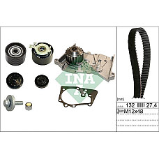 Set pompa apa curea dintata Set de distributie curea intinzator pompa de apa se potriveste. DACIA DOKKER EXPRESS-MINIVAN DUST RENAULT LAGUNA I (B56_, 556_), Hatchback, 11.1993 - 08.2002 INA 530 0640 30