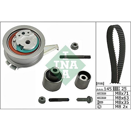 Set curea de distributie Set de distributie curea pinion se potriveste. MAN TGE AUDI A1 A3 A4 ALLROAD B8 A4 ALLROAD B9 A4 B8 A4 SEAT LEON ST (5F8), Turism, 09.2012 - INA 530 0650 10