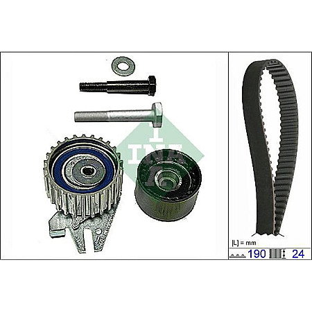 Set curea de distributie Set de distributie curea pinion se potriveste. ALFA ROMEO 145 146 147 156 FIAT BRAVA BRAVO I BRAVO II FIAT BRAVO II (198_), Hatchback, 11.2006 - INA 530 0622 10