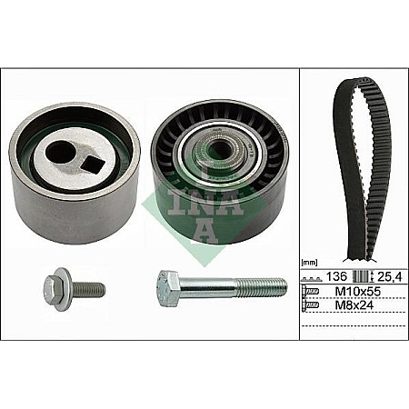 Set curea de distributie Set de distributie curea pinion se potriveste. CITROEN EVASION XANTIA XM XSARA ZX FIAT ULYSSE LANCIA Z PEUGEOT 406 (8C), Compartiment, 03.1997 - 02.2005 INA 530 0095 10