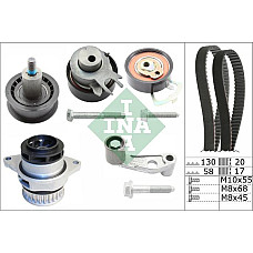 Set pompa apa curea dintata Set de distributie curea intinzator pompa de apa se potriveste. AUDI A2 SEAT LEON TOLEDO II VW BO VW BORA Variant (1J6), Turism, 05.1999 - 05.2005 INA 530 0089 30