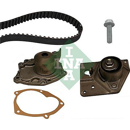 Set pompa apa curea dintata Set de distributie curea intinzator pompa de apa se potriveste. VOLVO S40 I V40 MITSUBISHI CARISM RENAULT TRAFIC II (FL), Van, 03.2001 - INA 530 0196 30