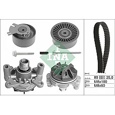 Set pompa apa curea dintata Timing set belt pulley water pump NISSAN INTERSTAR PRIMASTAR OPEL MOVANO A VIVARO A RENAULT INA 530019830