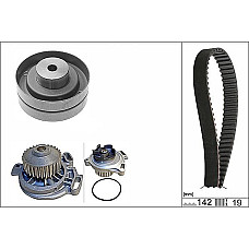 Set pompa apa curea dintata Set de distributie curea intinzator pompa de apa se potriveste. AUDI 100 C3 200 C3 80 B4 90 B3 CA AUDI COUPE II (89, 8B), Compartiment, 10.1988 - 12.1996 INA 530 0156 30