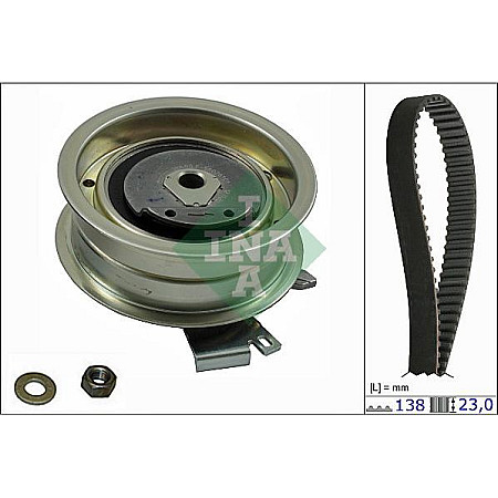 Set curea de distributie Set de distributie curea pinion se potriveste. AUDI A3 A4 B5 A4 B6 A4 B7 SEAT ALHAMBRA ALTEA ALTEA XL AUDI A4 (8D2, B5), Sedan, 11.1994 - 12.2001 INA 530 0171 10