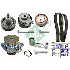 Set pompa apa curea dintata Set de sincronizare curea scripete pompa de apa SEAT LEON TOLEDO II VW BORA BORA I VW LUPO (6X1, 6E1), Hatchback, 09.1998 - 07.2005 INA 530 0360 30