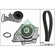Set pompa apa curea dintata Set de distributie curea intinzator pompa de apa se potriveste. FSO POLONEZ III MG MG TF MG ZR MG ROVER 400 (RT), Hatchback, 05.1995 - 03.2000 INA 530 0242 30
