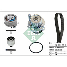Set pompa apa curea dintata Set de sincronizare curea scripete pompa de apa AUDI A3 A4 B6 A4 B7 A6 C5 FORD GAL AUDI A3 II (8PA), Sportback, 09.2004 - 12.2015 INA 530 0201 32