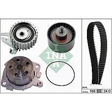 Set pompa apa curea dintata Set de distributie curea intinzator pompa de apa se potriveste. ALFA ROMEO 145 146 147 155 156 GT FIAT DOBLO (223_), Box/MPV, 11.2000 - INA 530 0226 30