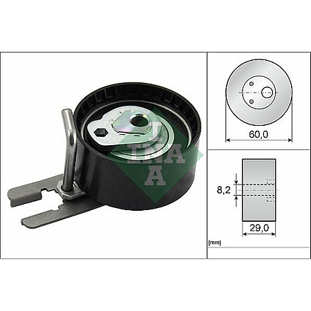 Rola intinzator.curea distributie distributie tensionare a centurii CITROEN C2 1.4HDI-03.10 02.04-1.4HDI C3 Peugeot 206 1.4HDI 0 CITROEN XSARA PICASSO (N68), Dubita, 09.1999 - 06.2012 INA 531 0555 10
