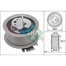 Rola intinzator.curea distributie Rola de tensionare curea de distributie AUDI A2 A3 A4 A6 FORD GALAXY SEAT ALTEA CORDOBA IBIZA VW JETTA III (1K2), Sedan, 09.2004 - 10.2010 INA 531 0565 30