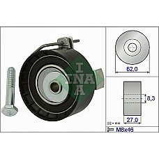 Rola intinzator.curea distributie curele tensionare role Ford - Mazda - Volvo 1.25-1.6 11.01- FORD C-MAX (DM2), Dubita, 02.2007 - 09.2010 INA 531 0813 10