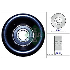 Rola intinzator.curea transmisie Rola tensionare curea transmisie cu canel HONDA ACCORD CIVIC CR-V FR-V INTEGRA STREAM 2.0-2. HONDA ELYSION (RR1, RR2, RR3, RR4, RR5, RR6), Dubita, 05.2004 - INA 531 0827 10