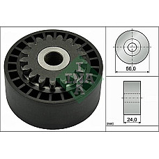 Rola intinzator.curea transmisie DIRECTOARE ROLL-canel curea RENAULT CLIO II 1.2 - 98.09 TWINGO 1.2 16V-01.01 98.03-KANGOO 1. RENAULT CLIO III Grandtour (KR0/1_), Turism, 02.2008 - INA 531 0744 10