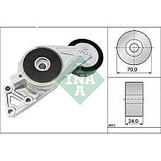 Intinzator.curea transmisie Rola curea de transmisie VOLKSWAGEN BEETLE AUDI A3 1.6-1.8 09.96- VW PASSAT (362), Sedan, 08.2010 - 12.2015 INA 533 0076 30