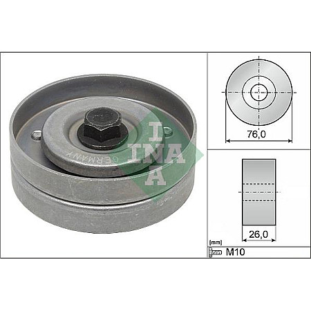 Rola ghidare-conducere. curea transmisie DIRECTOARE ROLL-canel curea Opel Astra G 1.7 CDTI 03.04- OPEL CORSA, Ridica, 01.2003 - 12.2010 INA 532 0402 30