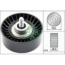 Rola ghidare-conducere. curea transmisie Poly V-belt pulley VOLVO S60 II S80 II V40 V60 I V70 III XC70 II FORD C-MAX II FI FORD TRANSIT CONNECT V408 (PU2), Box/MPV, 02.2013 - INA 532 0655 10