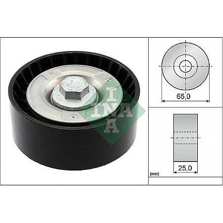 Rola ghidare-conducere. curea transmisie Poly V-belt pulley MERCEDES A V177 A W176 A W177 B SPORTS TOURER W246 W242 B SPOR MERCEDES-BENZ CLA (C118), 03.2019 - INA 532 0855 10