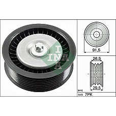 Rola ghidare-conducere. curea transmisie Poly V-belt pulley MERCEDES CLS C218 CLS SHOOTING BRAKE X218 E A207 E ALL-TERRAIN MERCEDES-BENZ S-CLASS (C217), Compartiment, 04.2014 - INA 532 0808 10