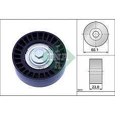 Rola ghidare-conducere. curea transmisie Poly V-belt pulley fits. ALFA ROMEO MITO FIAT 500 500 C 500L PANDA PUNTO PUNTO-HATCHBAC FIAT PANDA VAN III (312_, 519_), Van, 02.2012 - INA 532 0882 10