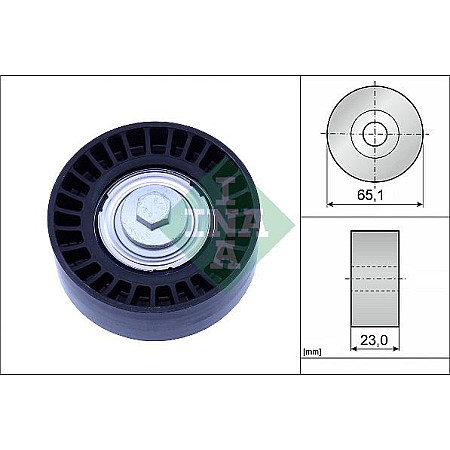 Rola ghidare-conducere. curea transmisie Poly V-belt pulley fits. ALFA ROMEO MITO FIAT 500 500 C 500L PANDA PUNTO PUNTO-HATCHBAC FIAT PANDA VAN III (312_, 519_), Van, 02.2012 - INA 532 0882 10