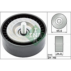 Rola ghidare-conducere. curea transmisie Poly V-belt pulley FORD B-MAX C-MAX II ECOSPORT FIESTA VI FIESTA VII FOCUS III GR FORD TOURNEO COURIER B460 (JU2), Dubita, 02.2014 - INA 532 0782 10