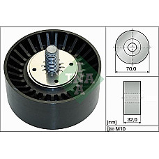 Rola ghidare-conducere. curea transmisie Poly V-belt pulley CHEVROLET CAPTIVA CRUZE ORLANDO OPEL ANTARA A 2.0D-2.2D 08.10- CHEVROLET CRUZE (J305), Hatchback, 12.2010 - INA 532 0735 10