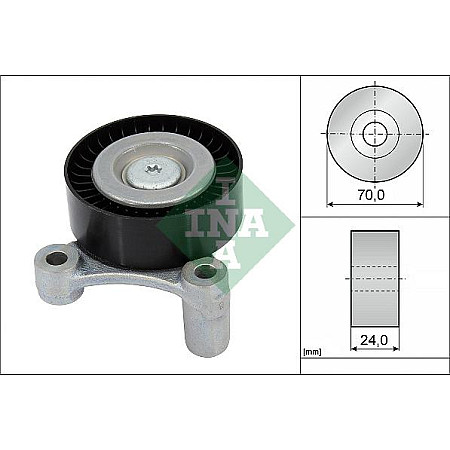 Rola ghidare-conducere. curea transmisie Poly V-belt pulley VOLVO S60 II S60 III S90 II V60 I V60 II V90 II XC60 I XC60 II INA 532 1002 10