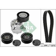 Set curea transmisie cu caneluri V-belts set with rollers fits. MERCEDES C T-MODEL S202 C W202 C W204 E T-MODEL S210 E W210 SPRI MERCEDES-BENZ C-CLASS (W204), Sedan, 01.2007 - 01.2015 INA 529 0449 10