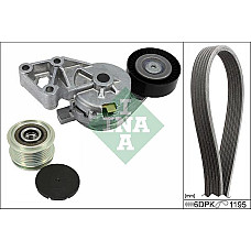 Set curea transmisie cu canel V-belts set with rollers AUDI A3 FORD GALAXY I SEAT ALHAMBRA LEON TOLEDO II SKODA OCTAVIA VW GOLF IV (1J1), Hatchback, 08.1997 - 12.2007 INA 529 0465 20